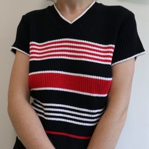 Vintage Knit Short Sleeve Top